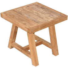 Recycled Teak Wood End Table - Chic Teak