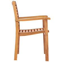 Teak Wood Italy Stacking Arm Chair