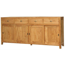 Waxed Teak Wood Rhone Buffet / Media Center, Large