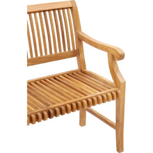 Teak Wood Castle Bench with Arms, 5 ft