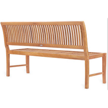 Teak Wood Castle Bench without Arms, 6 ft