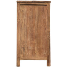 Recycled Teak Wood Louvre Cabinet with 4 Doors 4 Drawers