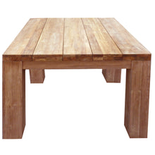 Recycled Teak Wood Marbella Square Dining Table, 35 Inch