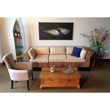 Waxed Teak Wood Mondaine Coffee Table
