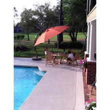Sun Garden 13 Ft. Easy Sun Cantilever Umbrella and Parasol, the Original from Germany, Cayenne Canopy with Bronze Frame
