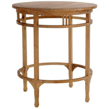 3 Piece Teak Wood Orleans Bar Table/Chair Set With Cushions