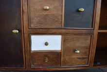 Tawa Recycled Mango Wood Bathroom Linen Cabinet with 5 drawers & 2 doors