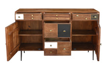 Inca Recycled Mango Wood Sideboard with 5 Drawers and 2 Doors