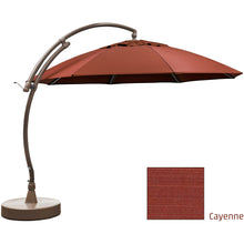 Sun Garden 13 Ft. Easy Sun Cantilever Umbrella and Parasol, the Original from Germany, Cayenne Canopy with Bronze Frame