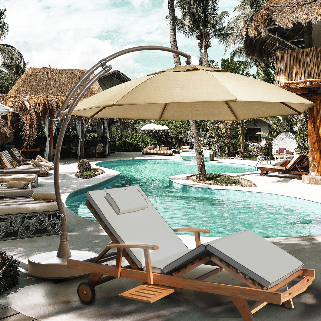 Sun Garden 13 Ft. Easy Sun Cantilever Umbrella and Parasol, the Original from Germany, Heather Canopy with Bronze Frame by Chic Teak Canada only CAD $2,998.50 Sun Garden 13 Ft. Easy Sun Cantilever Umbrella and Parasol, the Original from Germany, Heather Canopy with Bronze Frame by Chic Teak Canada only CAD $2,998.50