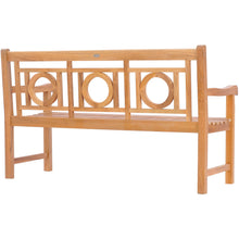 Teak Wood Double-O Bench, 5 Foot