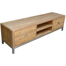 Recycled Teak Wood Stella Media Center with 2 Drawers