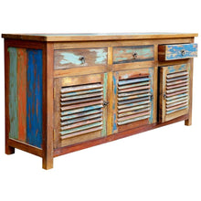 Marina del Rey Chest / Media Center 3 Doors and 3 Drawers made from Recycled Teak Wood Boats