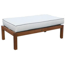 Teak Wood Long Island Ottoman - Chic Teak